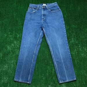 L.L. Bean Original Relaxed Fit High Rise Straight Leg Jeans Medium Wash 8 Petite